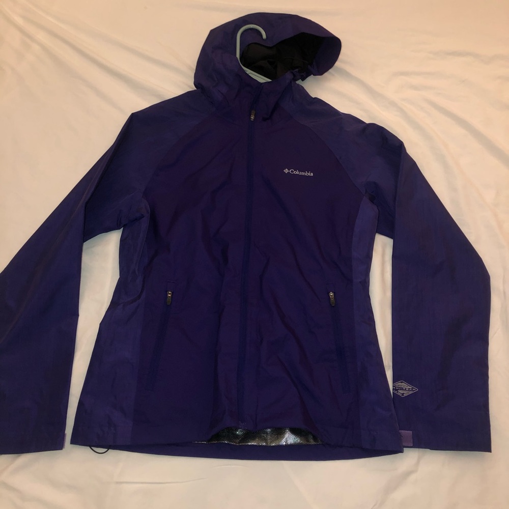 Purple Columbia rain jacket!